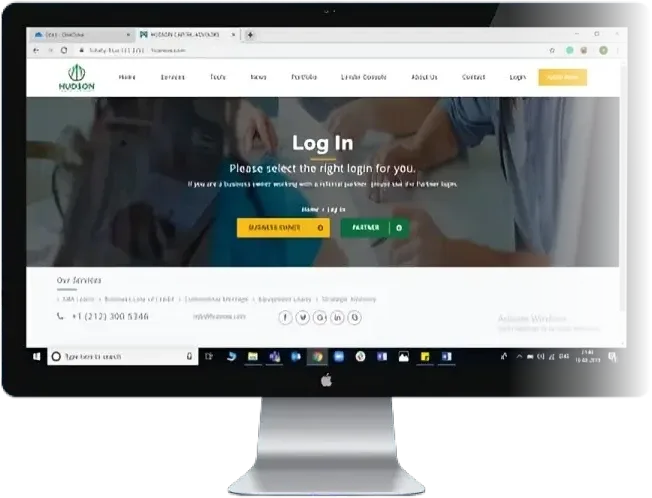 Loan Mantra case study: the Web app shown on a device