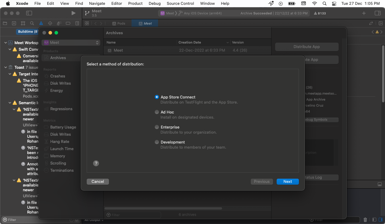 app store connect