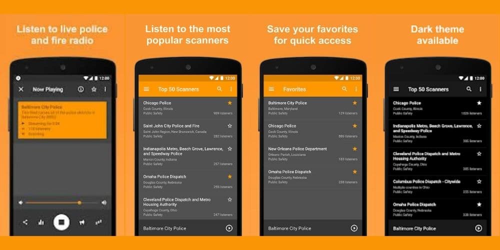 The top 50 radio scanners are also viewable so picking a favorite can be simple.