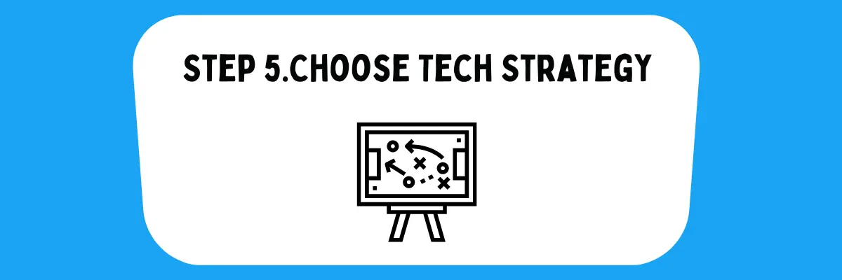 5th step Choose Tech Strategy to Make an App