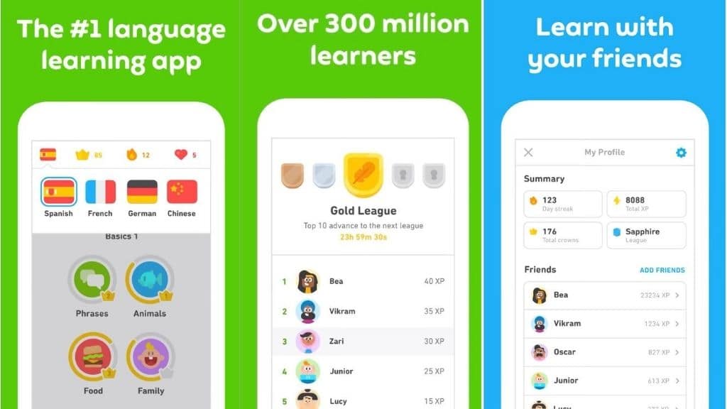 duo lingo learn english