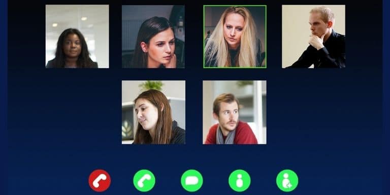 Live stream video conferencing screenshot