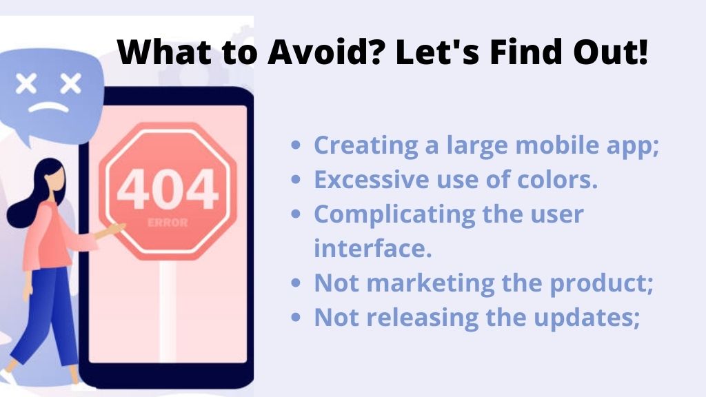 Avoid in Mobile app